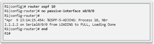 Deshabilitar interfaz como pasiva OSPF