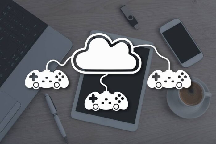 Concepto de juego multiplataforma gracias a la nube