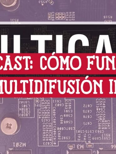 Esquema de circuito electrónico para multidifusión IP