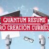 Manos de robot en un escritorio usando la tecnología de Quantum Resume para crear currículums con inteligencia artificial.