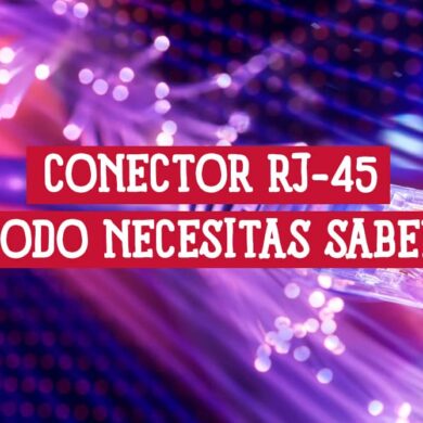 Conector RJ-45: Todo lo que necesitas saber. Imagen de un conector RJ-45 con fibras ópticas. Redes y cableado.