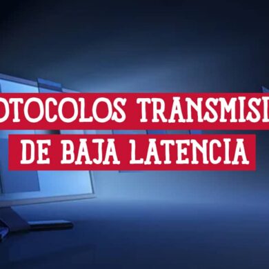 Guía sobre protocolos de transmisión de baja latencia. Monitor que ilustra la importancia de la velocidad en redes modernas.