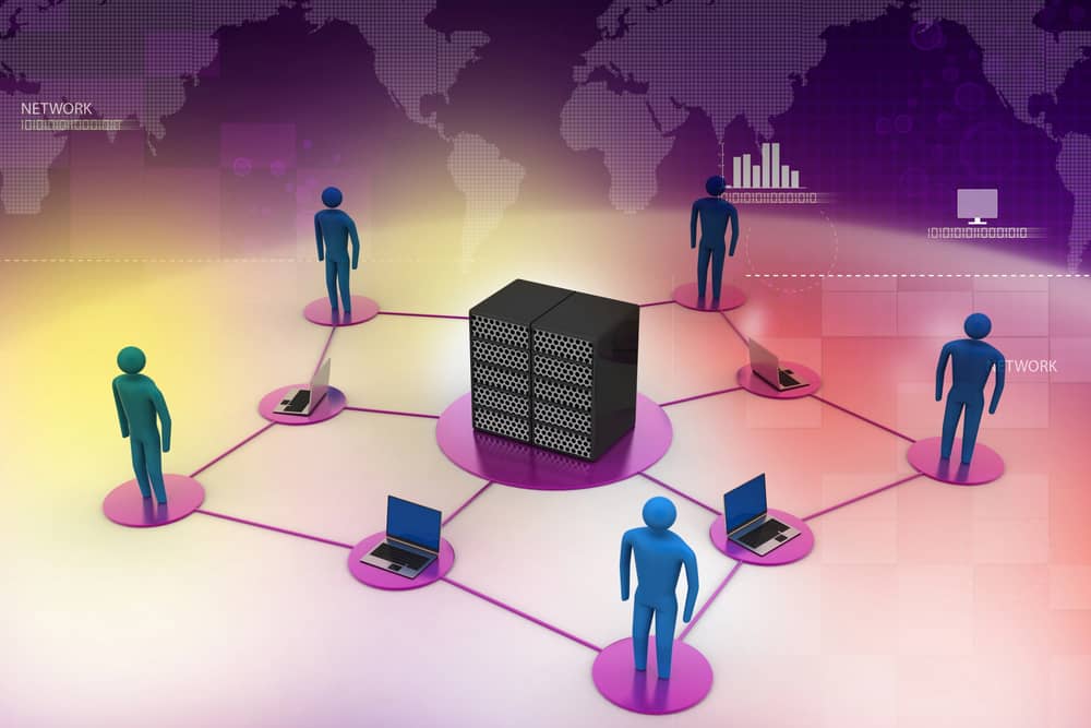Diagrama que muestra cómo la distancia y la congestión de usuarios afectan el ping al servidor en una red global.