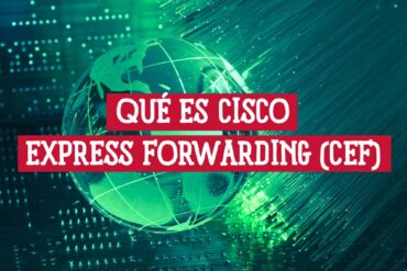 Globo terráqueo sobre un fondo de fibra óptica, ilustrando el concepto de reenvío de datos de Cisco Express Forwarding (CEF).