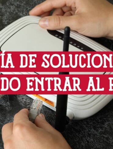 Persona conectando un cable de red a un router, ilustrando una guía de soluciones para cuando no puedo entrar a mi router.
