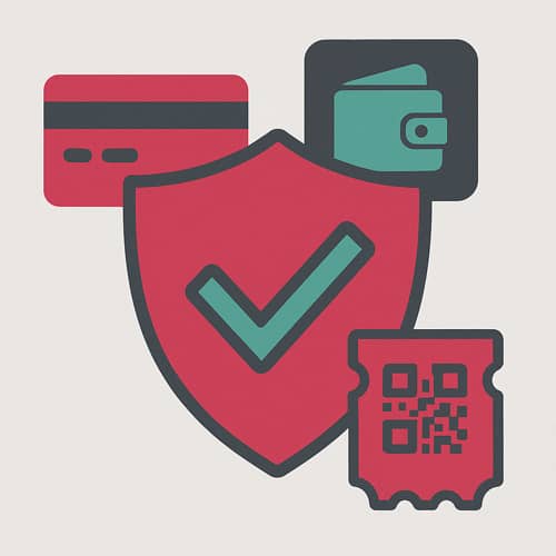 Escudo protegiendo la seguridad en pagos digitales online