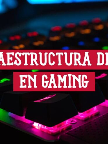 Teclado mecánico iluminado simbolizando la infraestructura de gaming